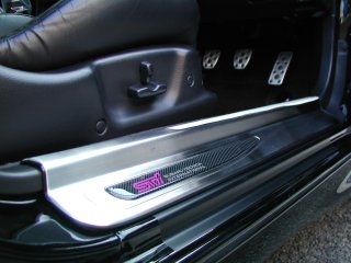 STI Stainless/Carbon Scuff Plate