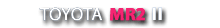TOYOTA MR2 II Logo