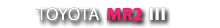 TOYOTA MR2 III Logo
